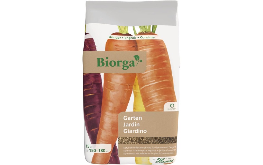 Hauert Biorga Gartendünger pour les légumes et les fleurs, 15 kg
