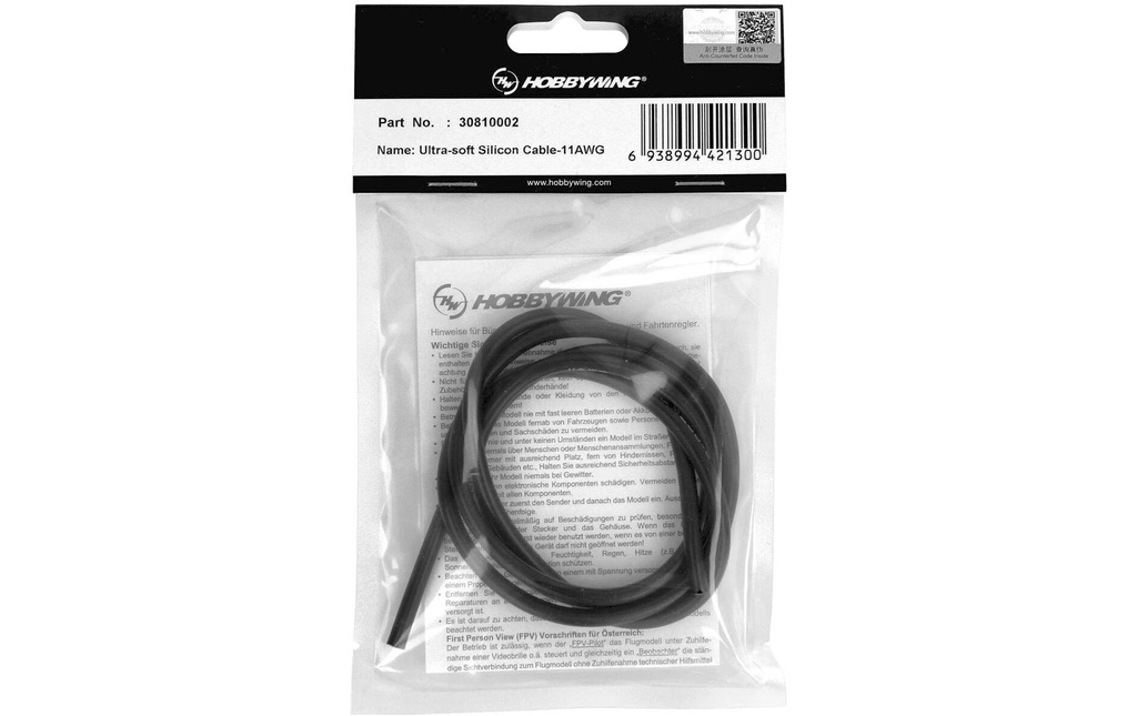 Hobbywing Câble en silicone ultra-soft 11AWG 100 cm