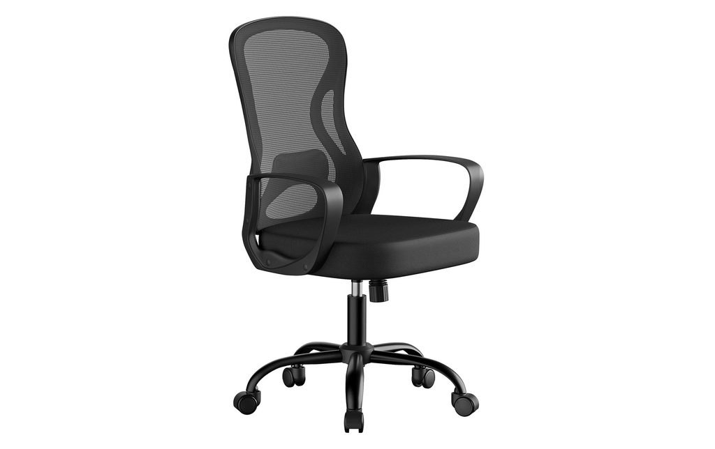Songmics Chaise de bureau ergonomique résille noir encre