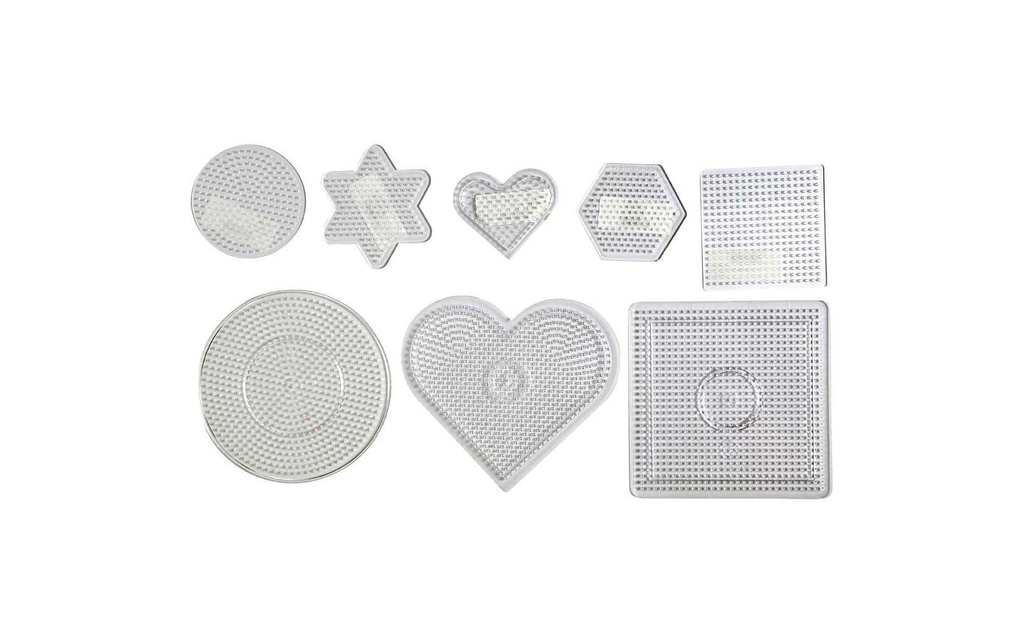 Creativ Company Plaques pour perles à repasser de 8 Transparent