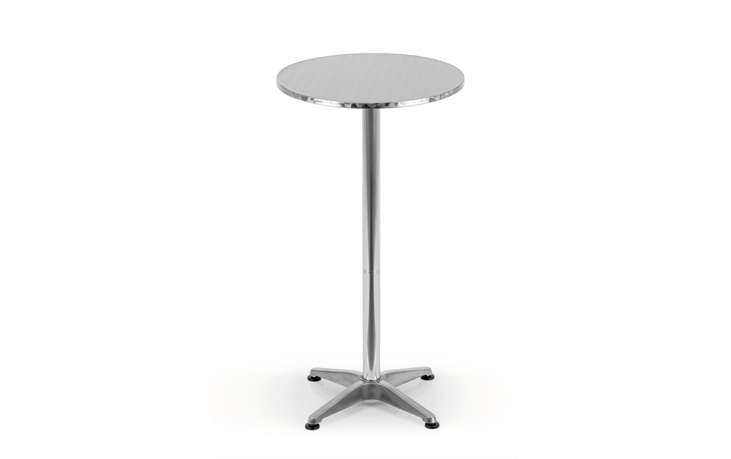 EASYmaxx Table de bar pliable, 115 x 60 cm, Argenté