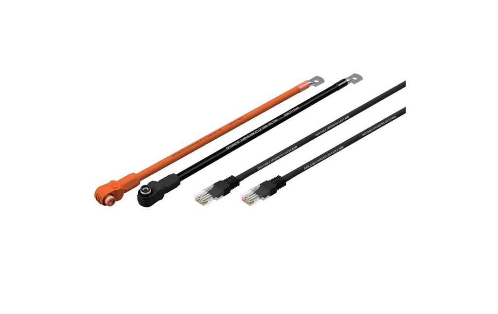 Pylontech Câble de raccordement Batterie vers onduleur M8, 25 mm², 2m