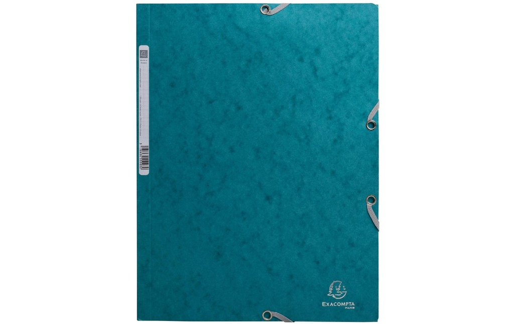 Exacompta Portfolio à ruban élastique A4 Scandi Bleu Pacifique