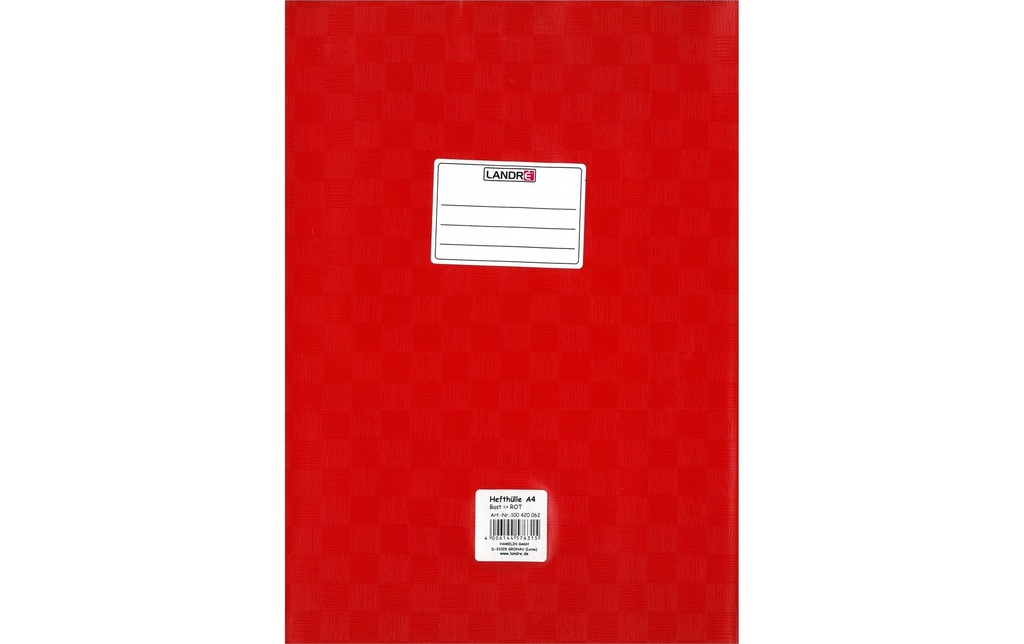 Oxford Film de protection A4, Rouge, 10 pièces