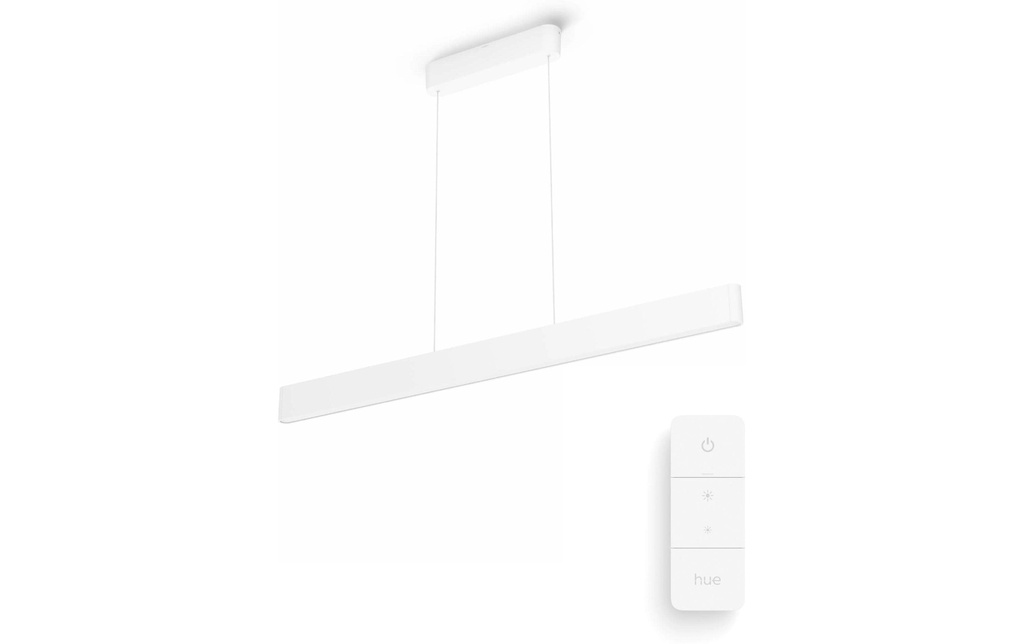 Philips Hue White Col. Amb. Suspension Ensis Blanc et DimmSwitch