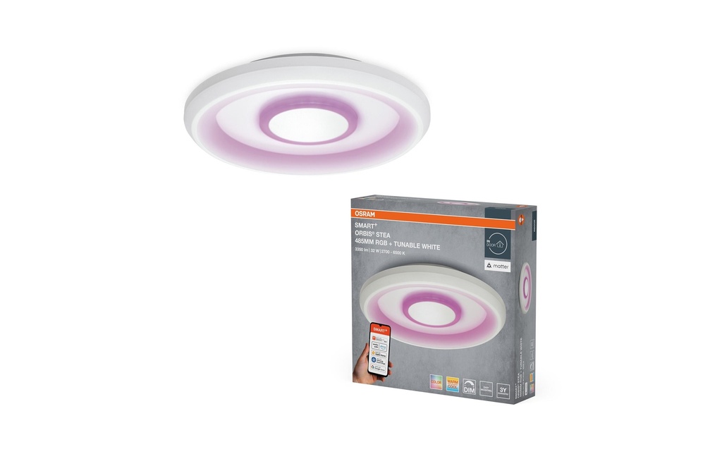 OSRAM Plafonnier SMART+ Matter Stea 485 mm Multicolor RGB+TW