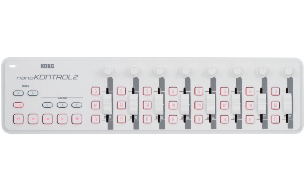 Korg Contrôleur de fader nanoKONTROL 2 - 8 faders, blanc