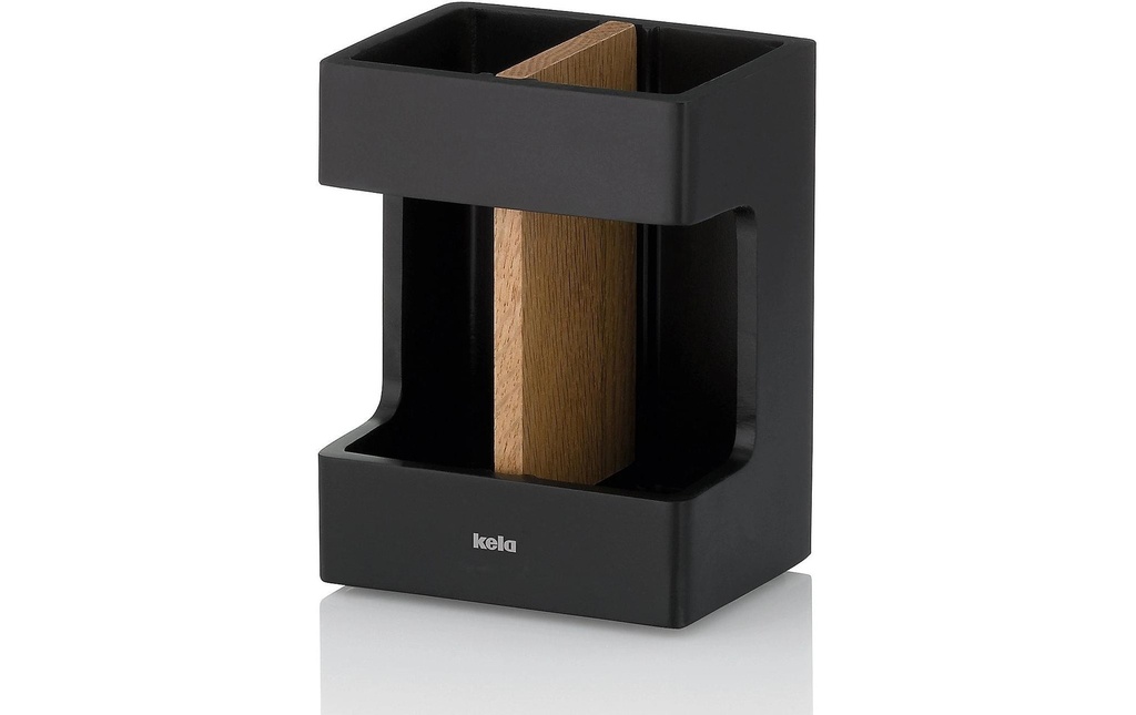 Kela Gobelet pour le brossage de dents Cube Noir