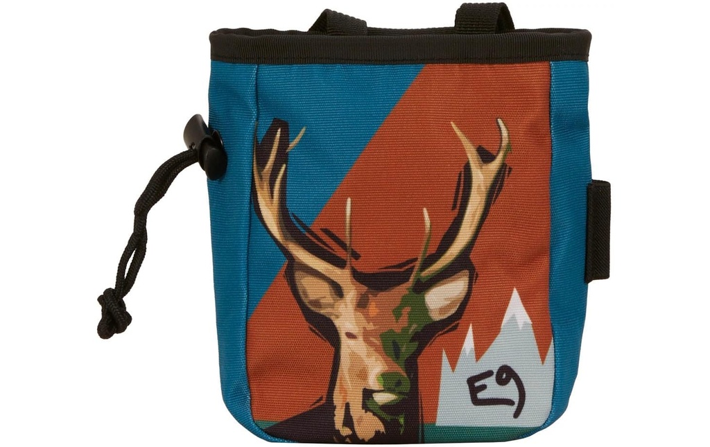 E9 Chalk Bag Osso-P Bleu/Rouge foncé