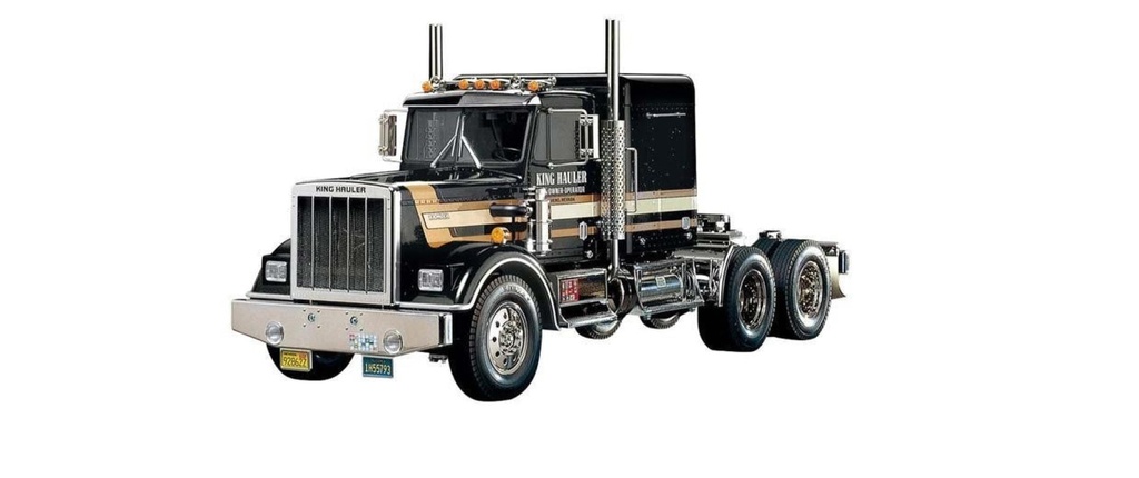 Tamiya Camion King Hauler 6x4 Black Edition Kit de construction, 1:14