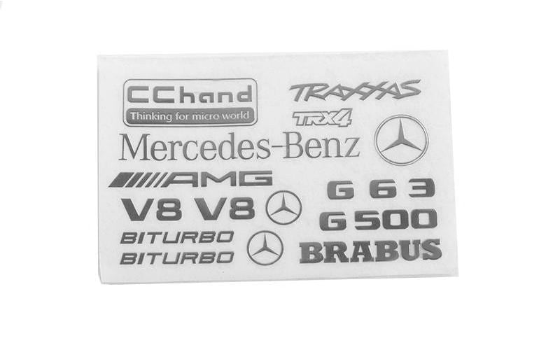 RC4WD Autocollant Steel Logo TRX-4 Mercedes Benz G-500