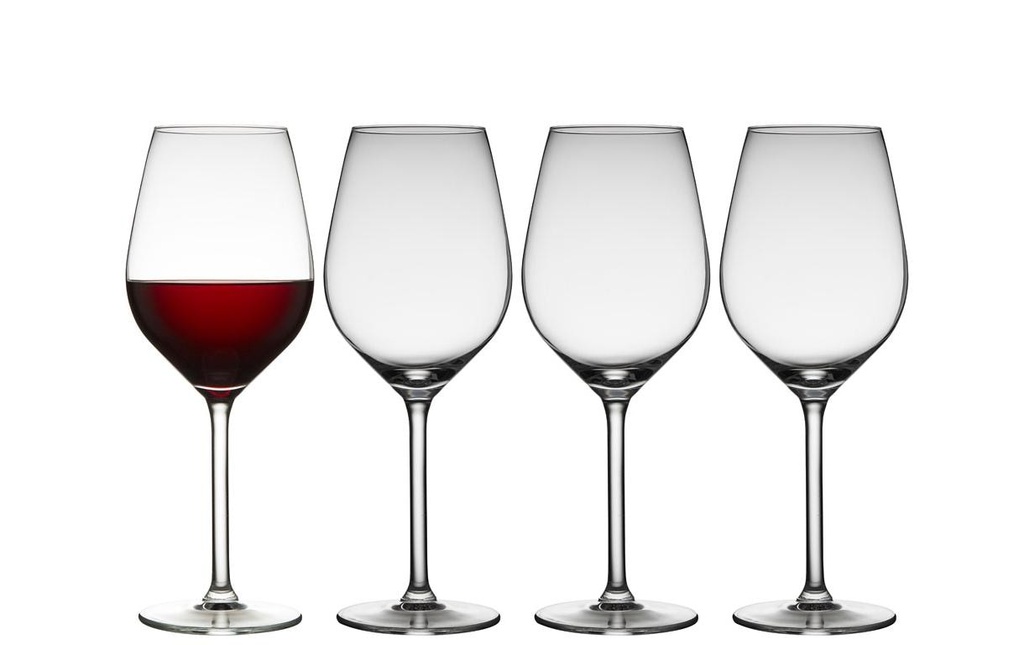 Lyngby Verre à vin rouge Juvel 4 pièces, 50 cl