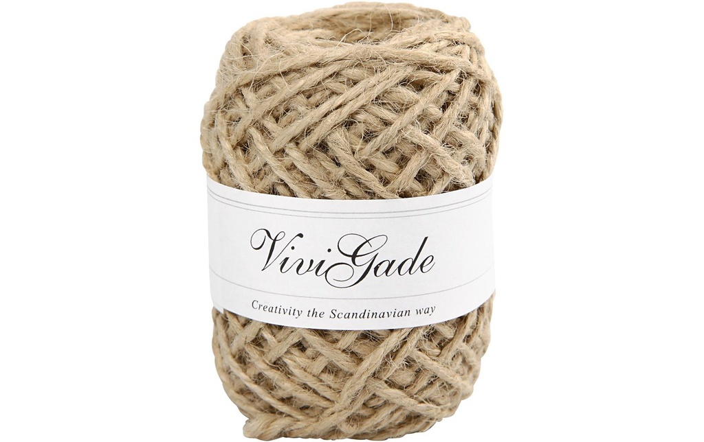 Creativ Company Cordon en chanvre 1 mm/2 mm x 30 m, Beige