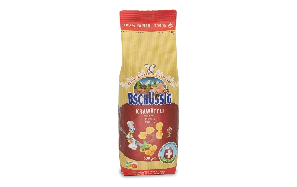 Bschüssig Pâtes alimentaires Krawättli 500 g