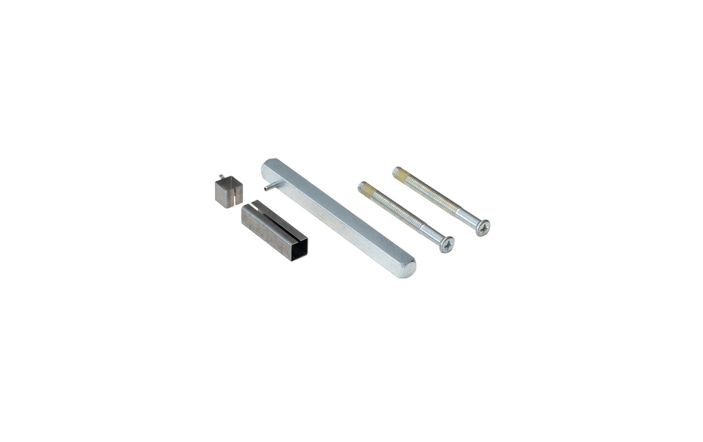 2N Poignée Fortis, tige avec vis, jeu de 7mm, 75 - 83mm