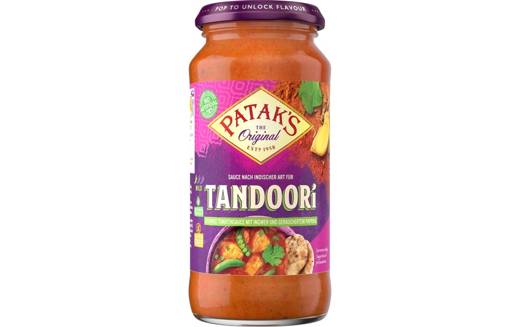 Pataks Sauce tandoori 450 g