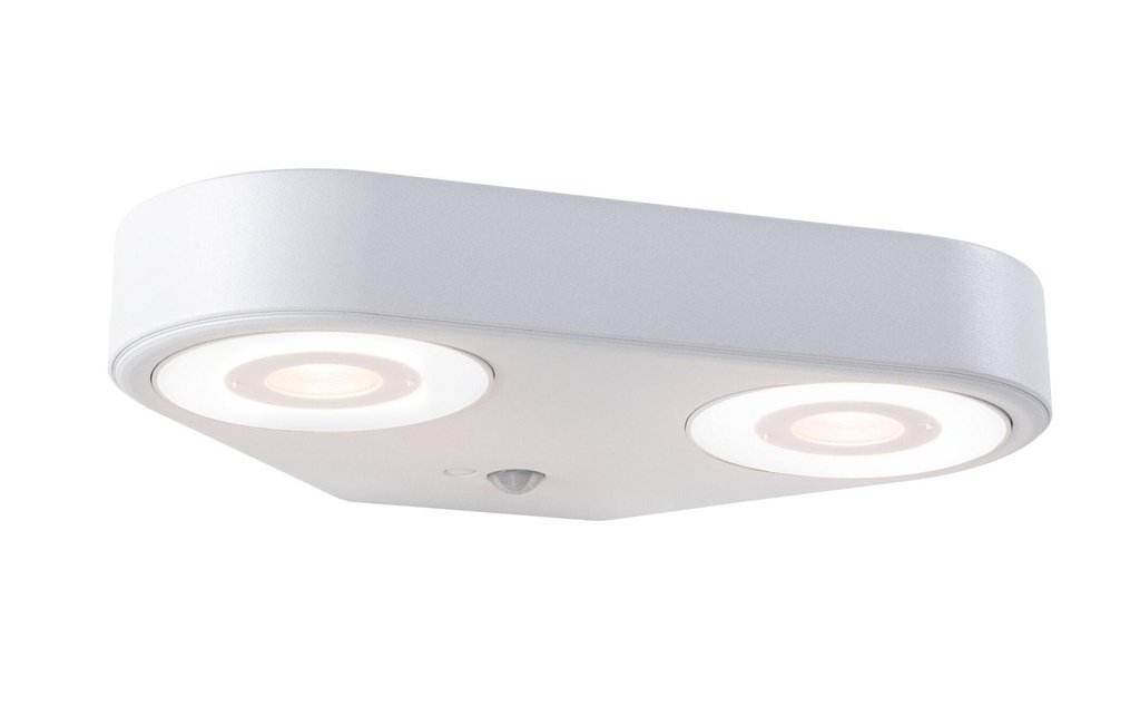 Paulmann Applique murale extérieure LED Silma Détecteur de mouvement Blanc