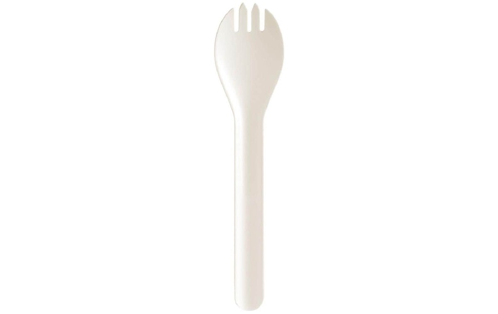 Duni Cuillère-fourchette jetable Pluma, 15 cm, blanc, 100 pièces
