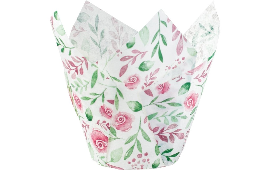 Demmler Moule à muffins Tulip Wraps Rose 24 Pièce/s