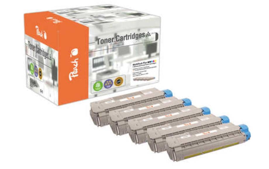 Peach Kits de toner OKI 4332 Series 2x noir, 1x cyan, magenta, jaune