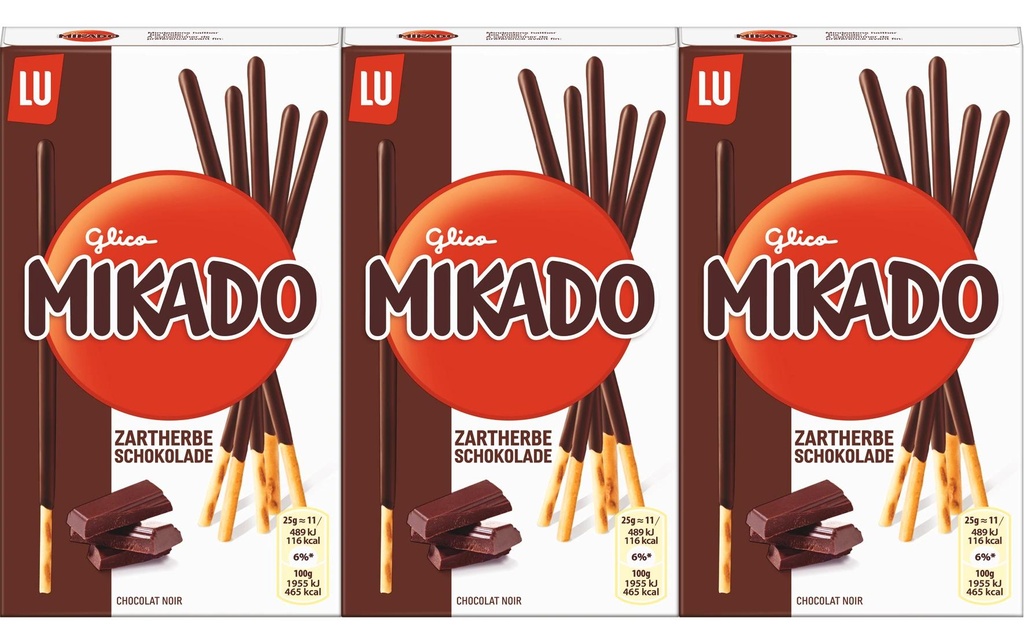 LU Mikado Chocolat noir 3 x 75 g