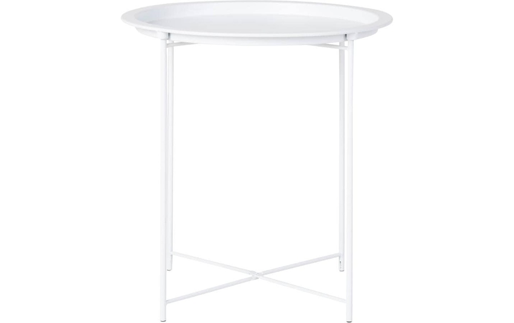 House Nordic Table d'appoint Bastia 50,5 x 46,8 cm, Blanc