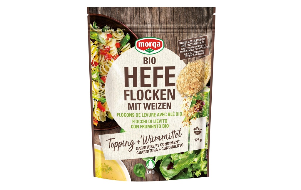 Morga Levure biologique en flocons avec du blé 125 g