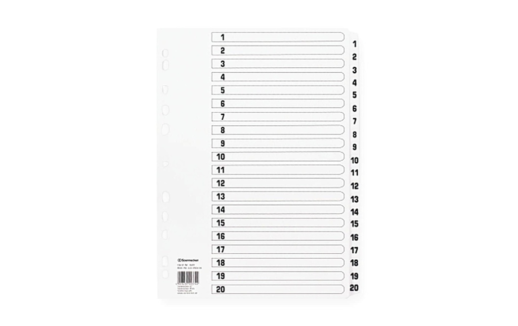 Soennecken Registre 1-20