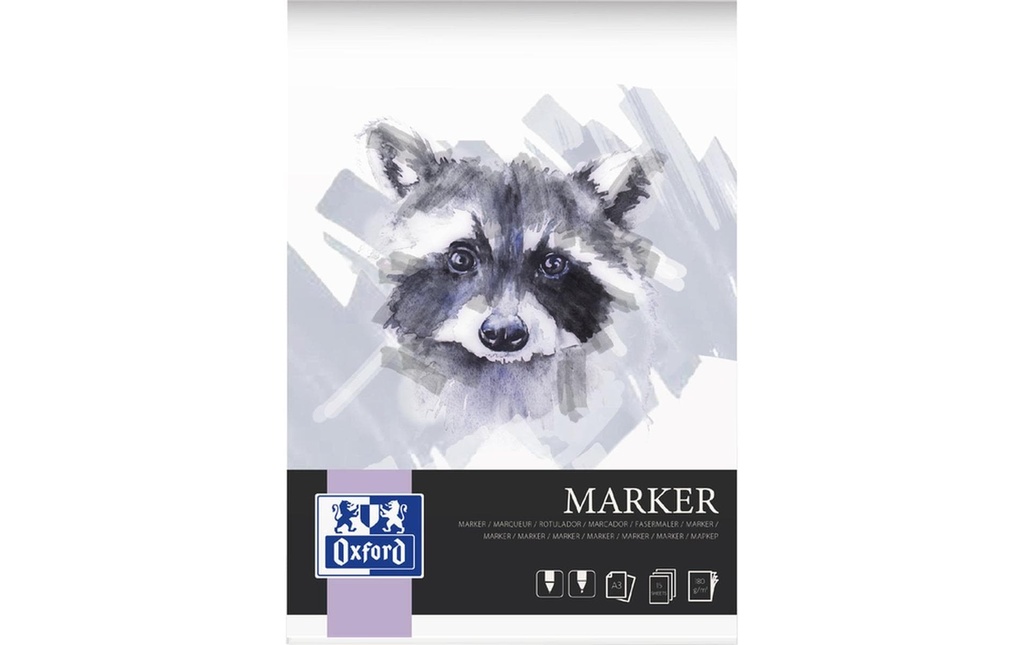 Oxford Bloc à dessin Art Marker A3, 15 feuilles