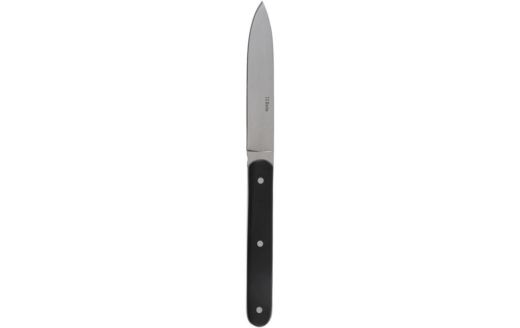 Sola Couteau à steak Bagotta, noir mat