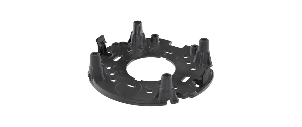 Axis Accessoires de montage TP3006-E Plaque de base de remplacement 4 Pièce/s Noir