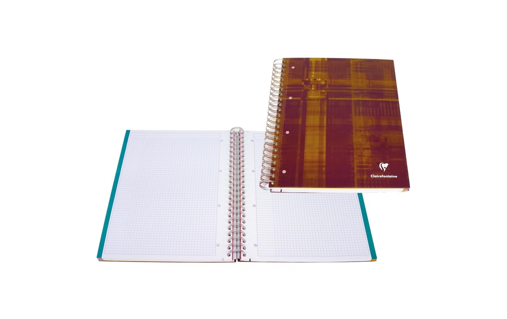 Clairefontaine Cahier d'école Bloc Bindo, 120 feuilles, A4, quadrillé 5 mm, 5 Pièce/s