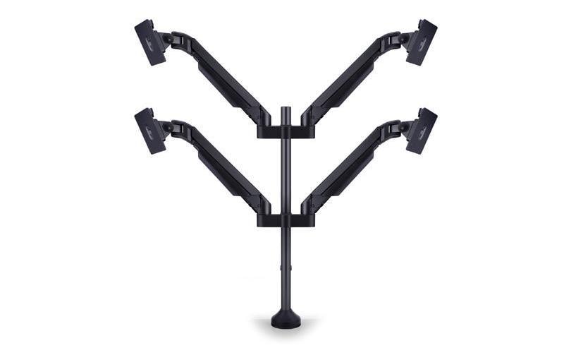 Multibrackets Supports de table Gas Lift Arm Quad jusqu'à 10 kg