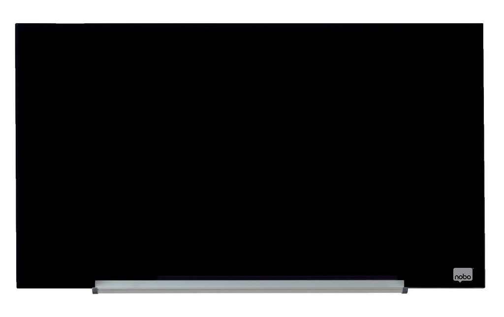 [235190179] NOBO Tabl.blanc verre Wides.31'noir