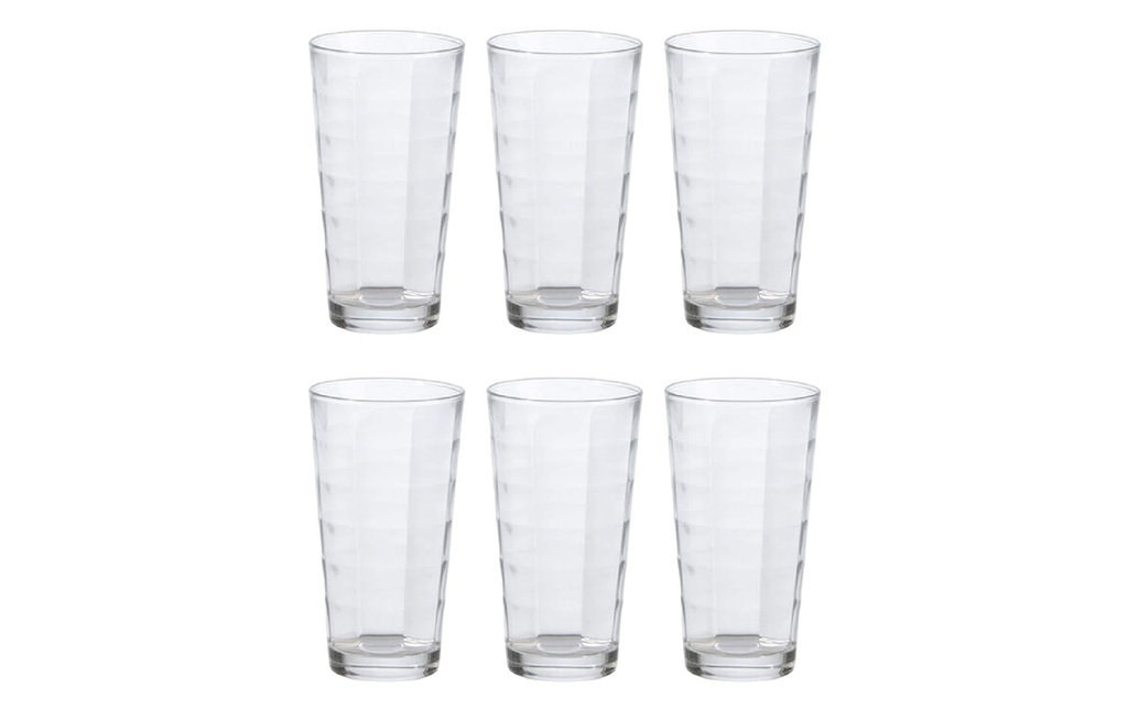 Bormioli Rocco Verre à long drink Cube 370 ml, 6 Pièce/s, Transparent