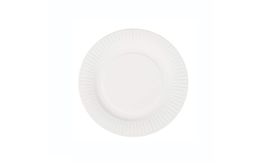 Papstar Assiettes jetables Pure 19 cm, 25 Pièce/s, Blanc