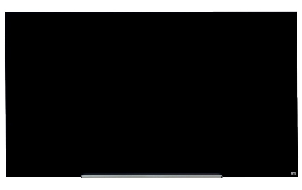 NOBO Tabl.blanc verre Wides.85'noir