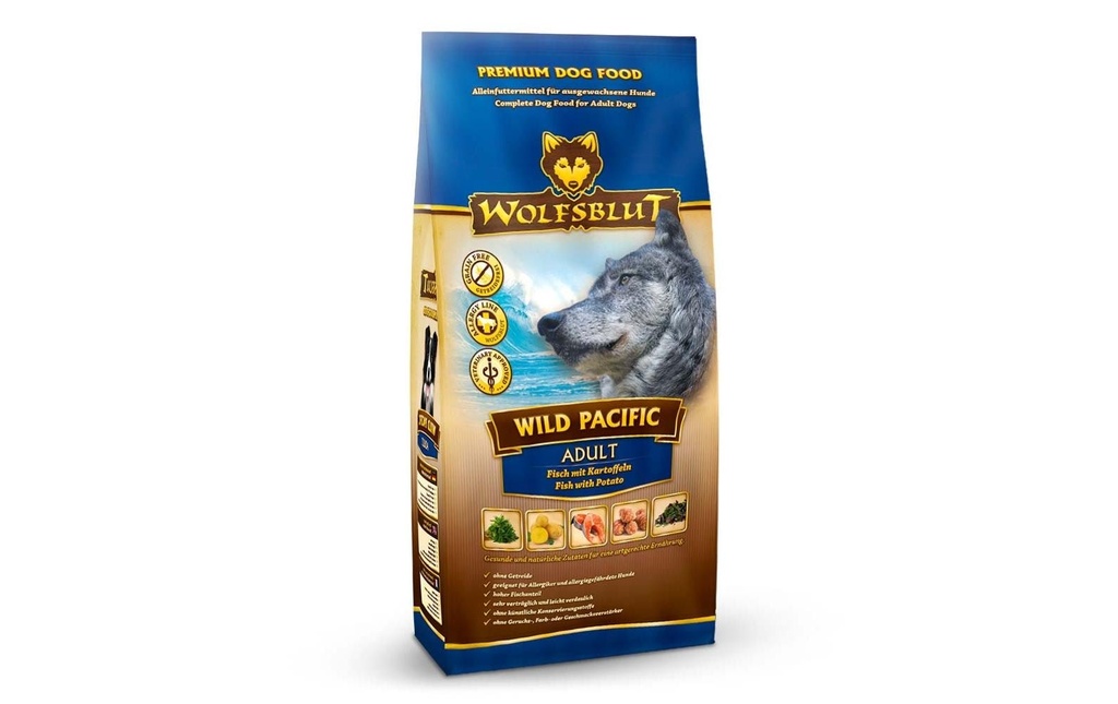 Wolfsblut Alimentation sèche Dog Wild Pacific Adult, 12.5 kg