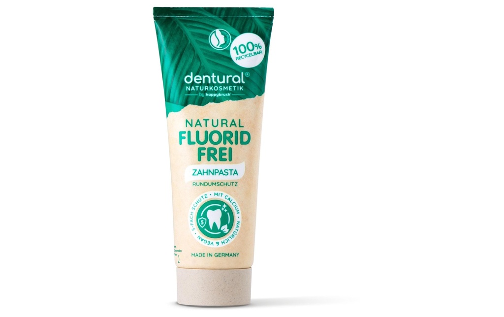 happybrush Dentifrice Dentural Natural sans fluor 75 ml