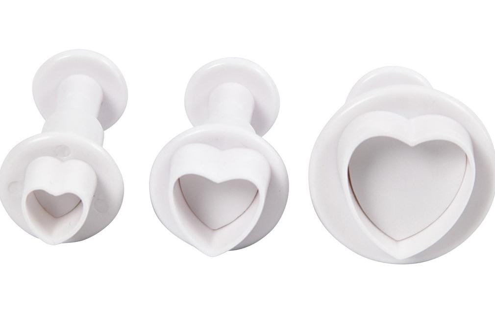 Creativ Company Kits d’emporte-pièces 3 pièces, Coeur