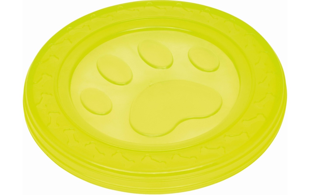 Nobby Jouet pour chien Fly-Disc Paw, Ø 22 cm, jaune