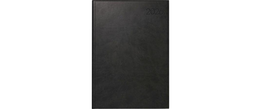 Simplex Agenda hebdomadaire Roma 17 x 24 cm, 2026, Noir