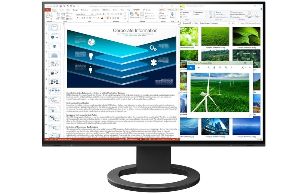 EIZO Moniteur EV2485 Swiss Edition Noir