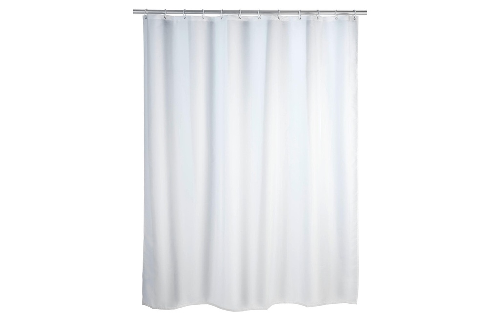 Wenko Rideau de douche Anti-moisissure 180 x 200 cm, Blanc
