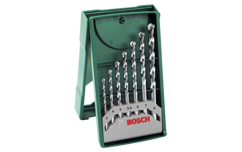 Bosch Kits de forets pour béton Mini-X-Line, 7 pièces