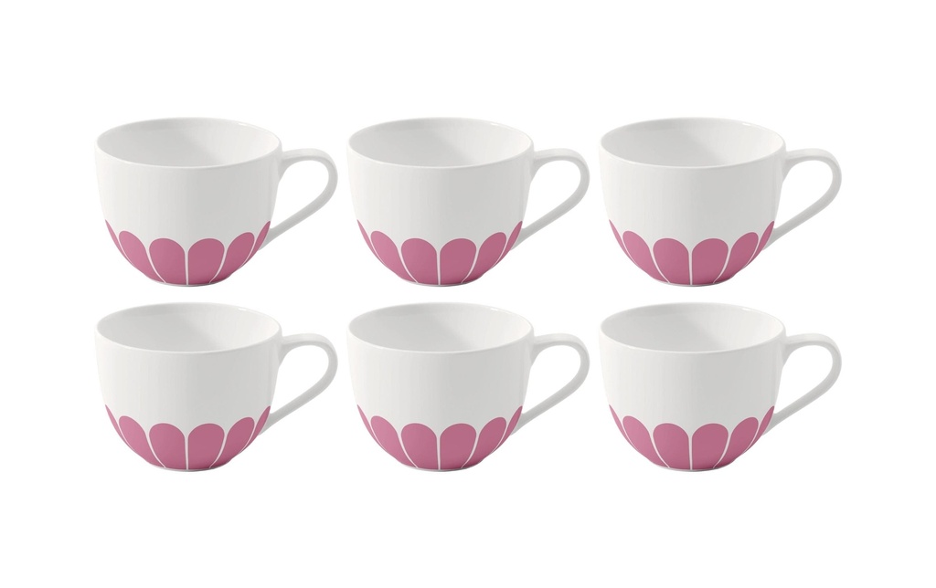 Villeroy & Boch Tasse à café Fleur 160 ml, 6 Pièce/s, Rose