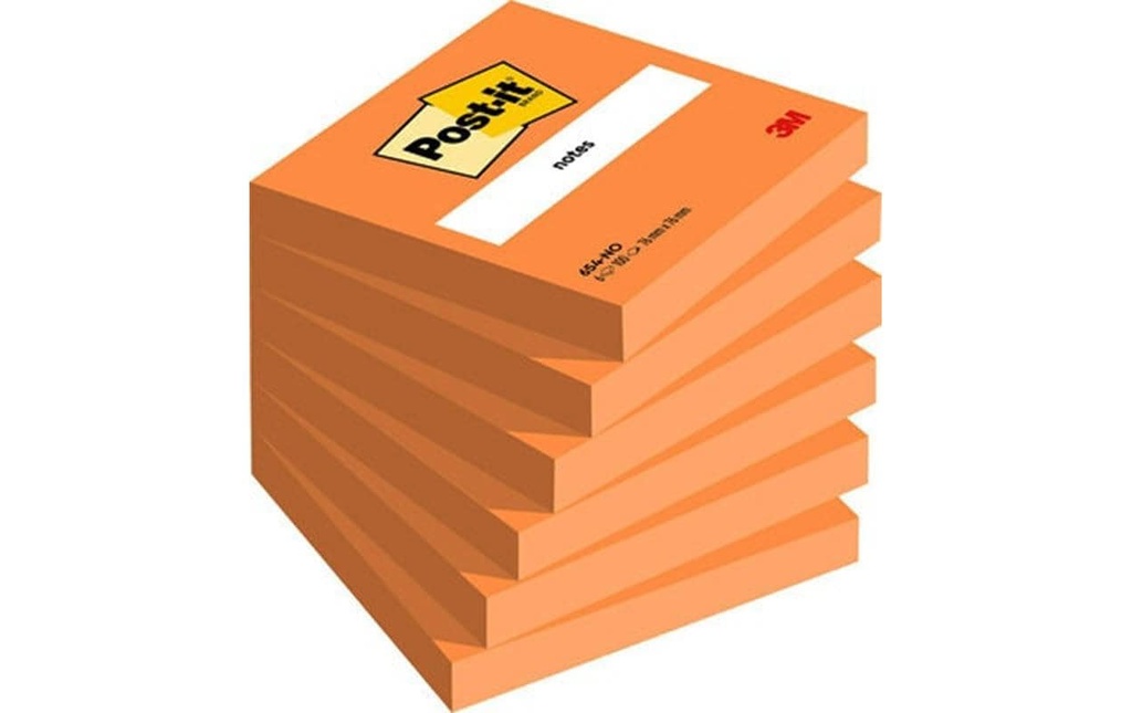 Post-it Fiche de bloc-notes Post-it 7.6 x 7.6 cm, 6 blocs