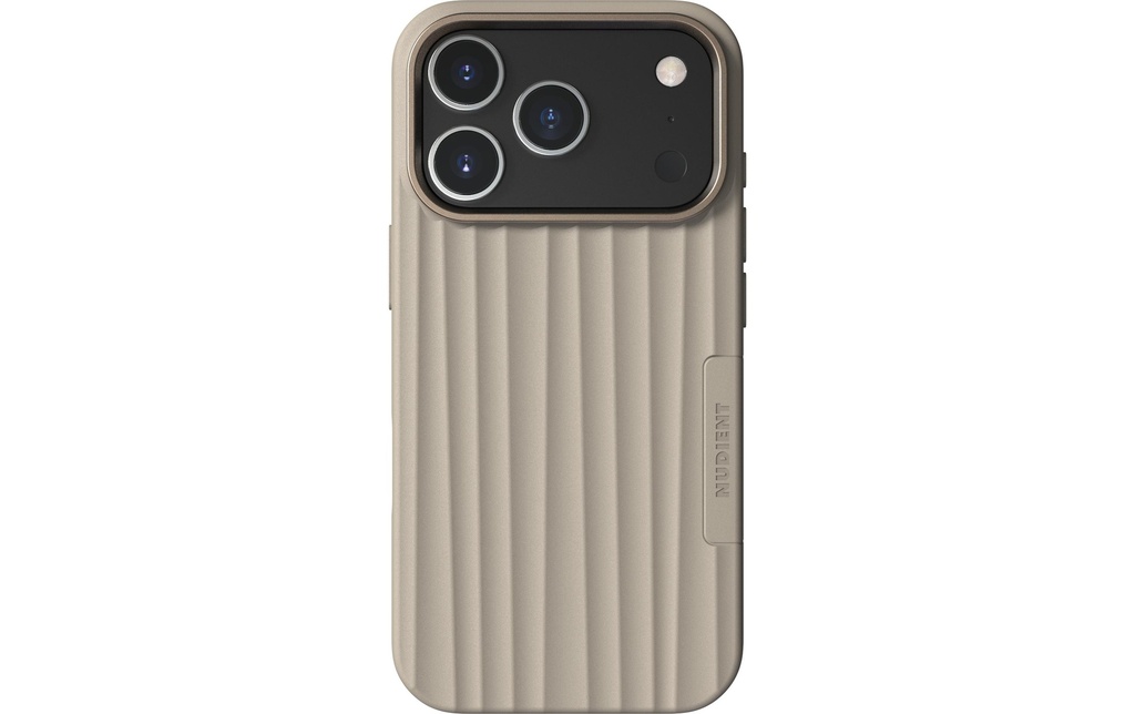 Nudient Coque arrière Bold MagSafe iPhone 17 Pro Linen Beige