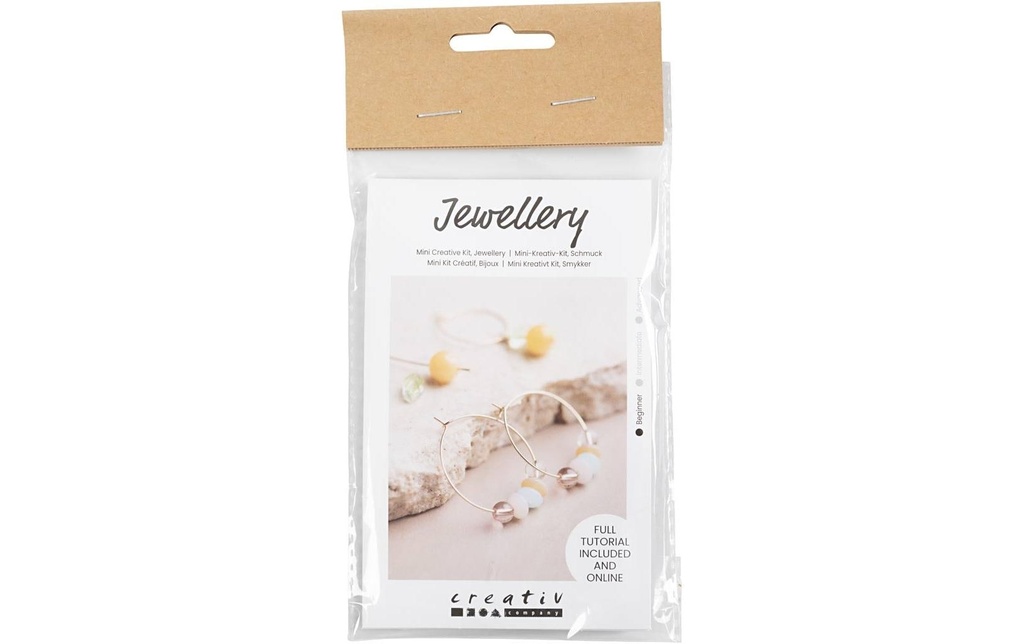 Creativ Company Kits de bricolage pour bijoux Créoles avec perles