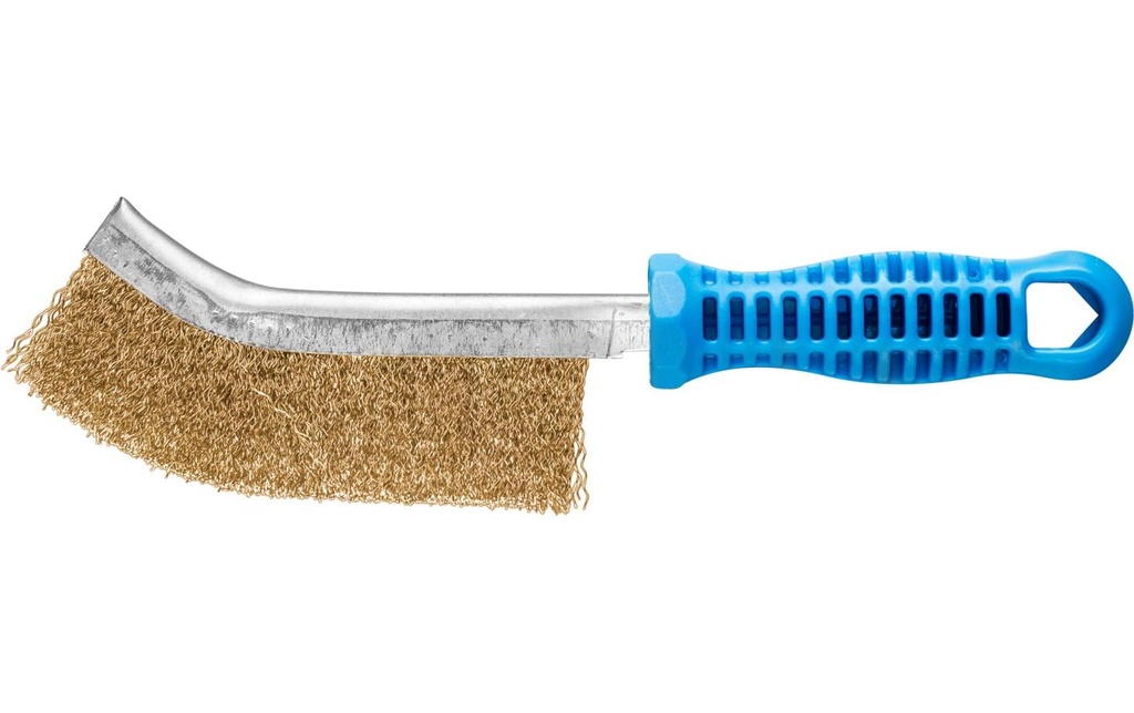 Pferd Brosse à main courbée, Acier